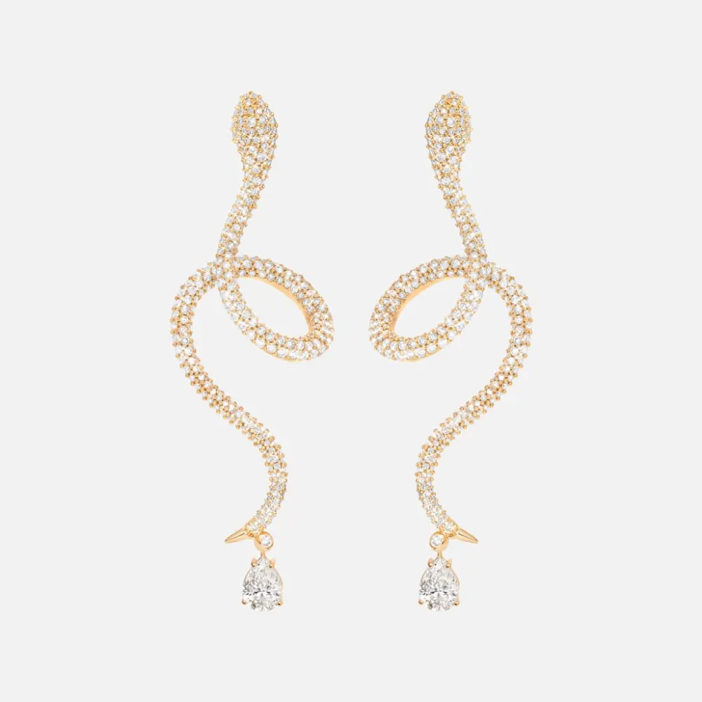 Ole Lynggaard Earring Pairs | High Jewellery-Snakes earrings pavé