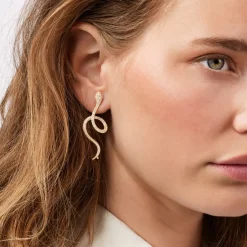 Ole Lynggaard Earring Pairs | High Jewellery-Snakes earrings pavé
