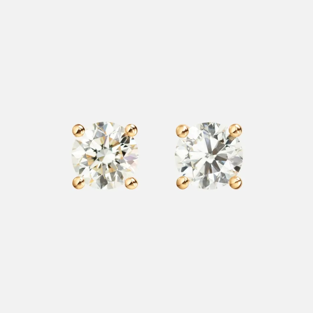 Ole Lynggaard Earring Pairs-Solitaire stud earrings