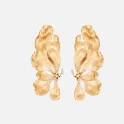 Ole Lynggaard Earring Pairs | High Jewellery-Wild Rose earclips tall