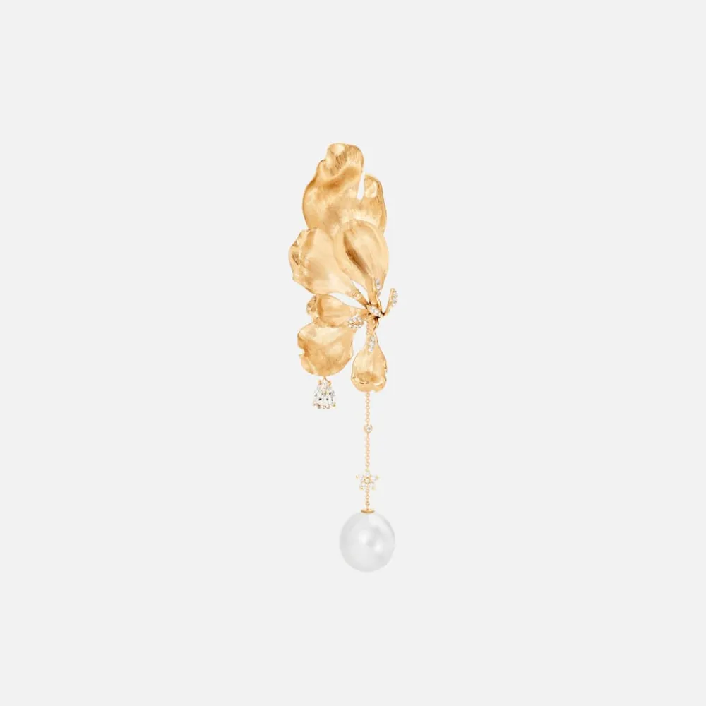 Ole Lynggaard Earring Pairs | High Jewellery-Wild Rose earclips tall