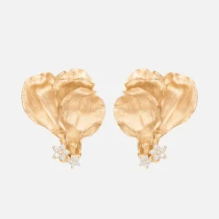 Ole Lynggaard Earring Pairs-Wild Rose earclipssmall