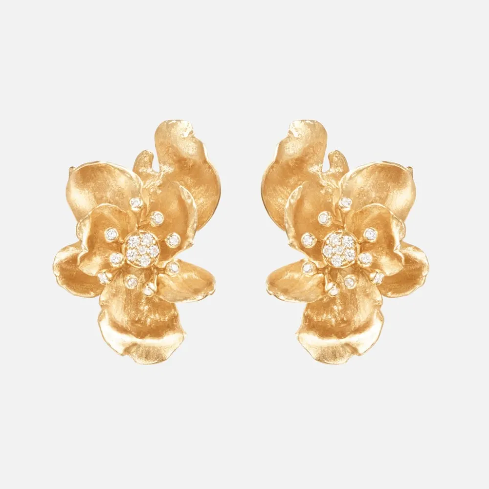 Ole Lynggaard Earring Pairs | New In-Wild Rose stud earrings