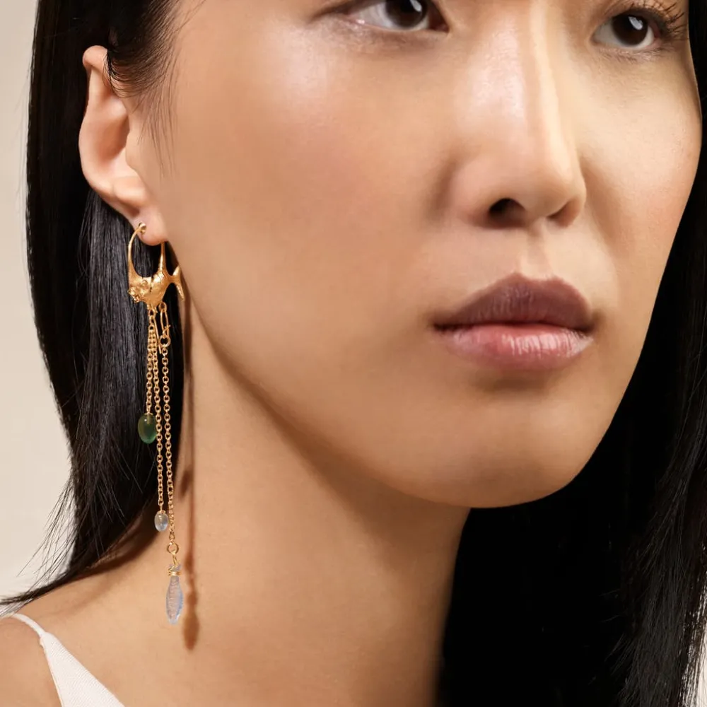 Ole Lynggaard Earring Pairs-Young Fish Earrings small